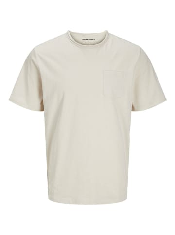 Jack & Jones Koszulka "Jake" w kolorze kremowym