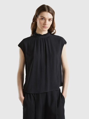 Benetton Bluse in Schwarz