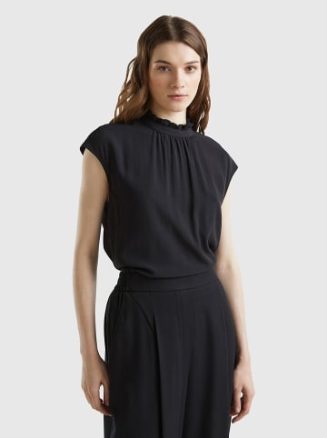 Benetton Bluse in Schwarz