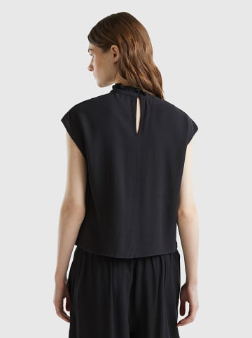 Benetton Bluse in Schwarz