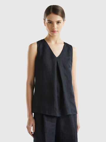 Benetton Linnen blousetop zwart