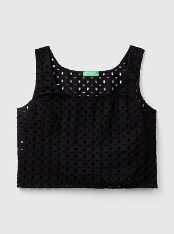 Benetton Blusentop in Schwarz