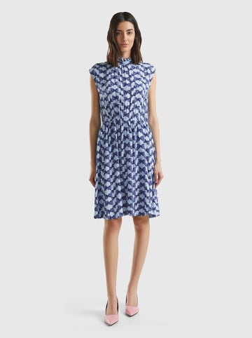 Benetton Kleid in Hellblau/ Blau