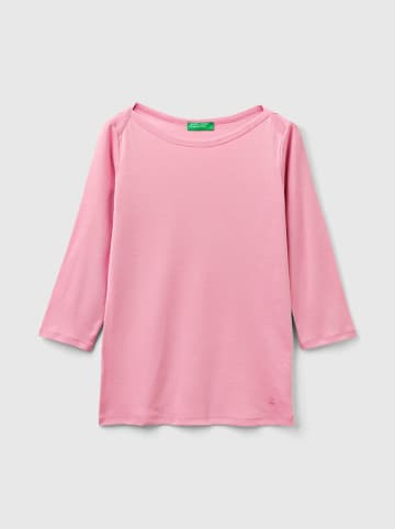 Benetton Koszulka w kolorze jasnoróżowym