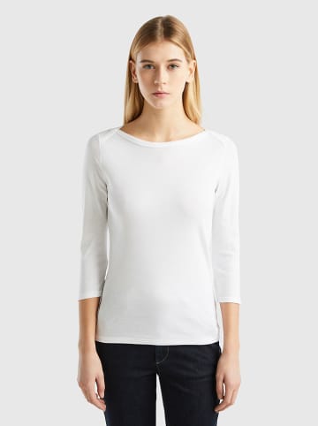 Benetton Longsleeve in Weiß