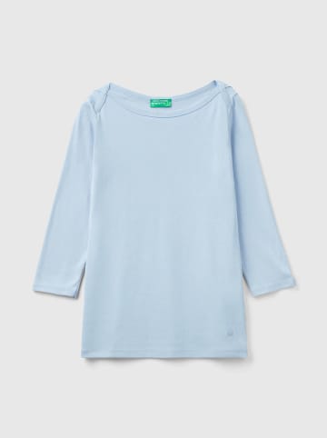 Benetton Longsleeve lichtblauw