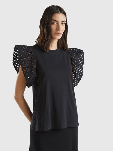 Benetton Bluse in Schwarz