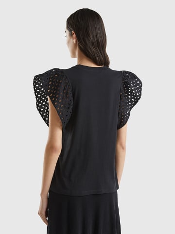Benetton Bluse in Schwarz