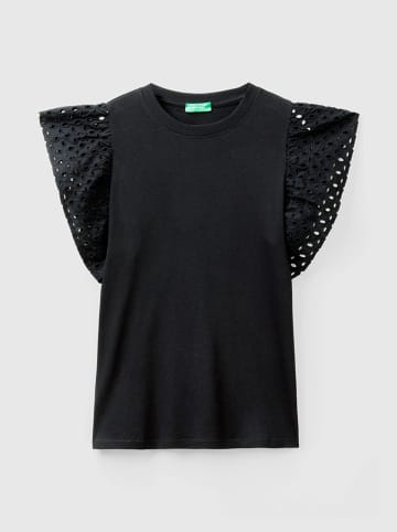 Benetton Bluse in Schwarz