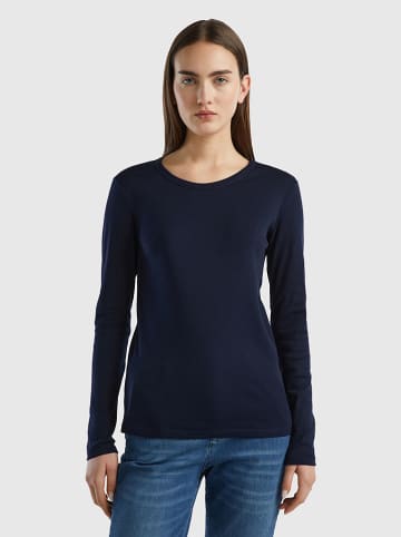 Benetton Longsleeve in Dunkelblau