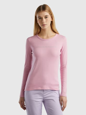 Benetton Longsleeve lichtroze