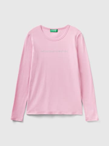 Benetton Koszulka w kolorze jasnoróżowym