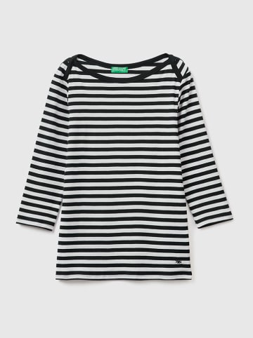 Benetton Koszulka w kolorze czarno-białym