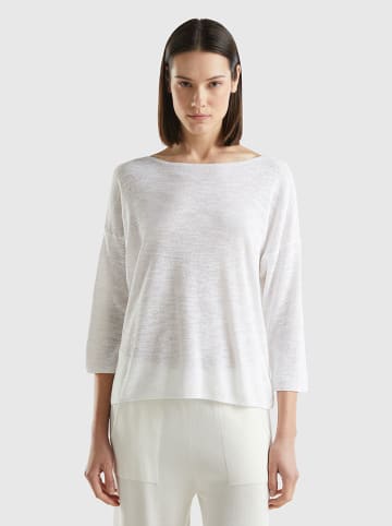 Benetton Pullover in Weiß