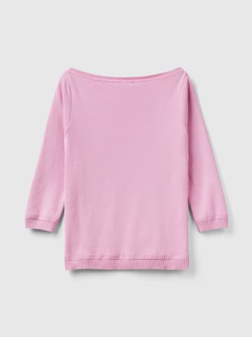 Benetton Sweter w kolorze jasnoróżowym