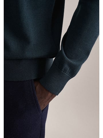 Seidensticker Wollpullover in Petrol