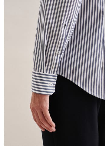 Seidensticker Hemd - Slim fit - in Dunkelblau/ Weiß