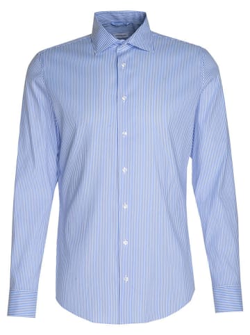 Seidensticker Hemd - Slim fit - in Hellblau/ Weiß
