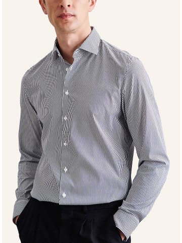 Seidensticker Koszula - Slim fit - w kolorze granatowo-białym