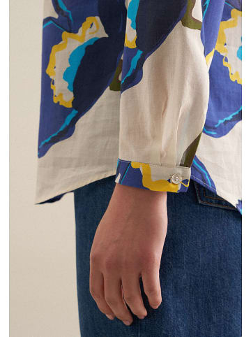 Seidensticker Blouse blauw/crème