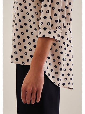 Seidensticker Bluse in Creme/ Schwarz
