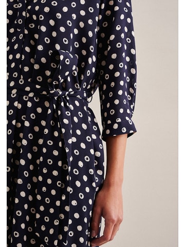 Seidensticker Kleid in Schwarz/ Creme