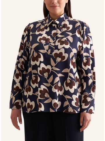 Seidensticker Blouse wit/bordeaux/donkerblauw