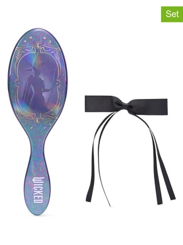 Wet brush 2-częściowy zestaw "Elphaba" w kolorze czarno-fioletowym