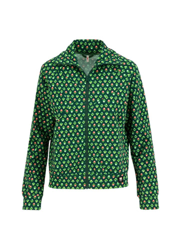 Blutsgeschwister Sweatjacke "Vitamine Beauté" in Grün