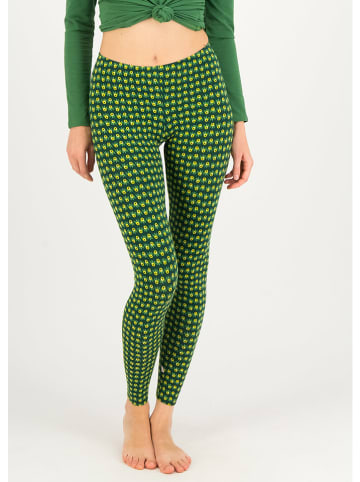 Blutsgeschwister Leggings "Lovely Legsherbal" in Dunkelgrün/ Gelb