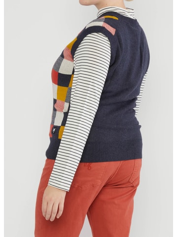 Blutsgeschwister Wollen spencer "Cute Storytellerelephant" donkerblauw/meerkleurig