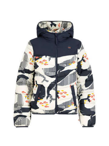 Blutsgeschwister Steppjacke "Cloud Stepperwhales" in Creme/ Dunkelblau