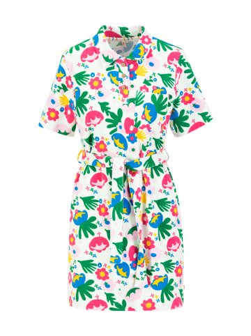 Blutsgeschwister Kleid "Grand Slam Madamehappy" in Weiß/ Bunt