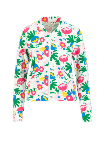 Blutsgeschwister Sweatjacke "Crossed Racketshappy" in Weiß/ Bunt