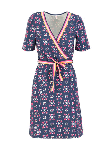 Blutsgeschwister Kleid "Curclassic love" in Blau/ Pink