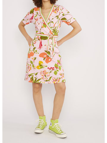 Blutsgeschwister Jurk "Curfull of light vitamins" rosé/groen