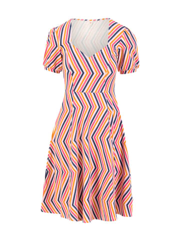 Blutsgeschwister Kleid "Joyful Heartrainbow" in Dunkelblau/ Orange/ Pink
