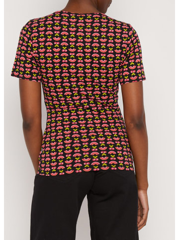 Blutsgeschwister Shirt "Mon Soleil Cachetutti frutti" zwart/koraalrood