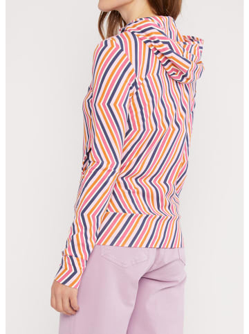 Blutsgeschwister Hoodie "Scuba Dubarainbow" in Dunkelblau/ Orange/ Pink