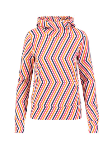 Blutsgeschwister Hoodie "Scuba Dubarainbow" in Dunkelblau/ Orange/ Pink