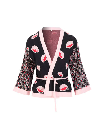 Blutsgeschwister Cardigan "Mingle Mangleartistic" in Schwarz/ Rosa