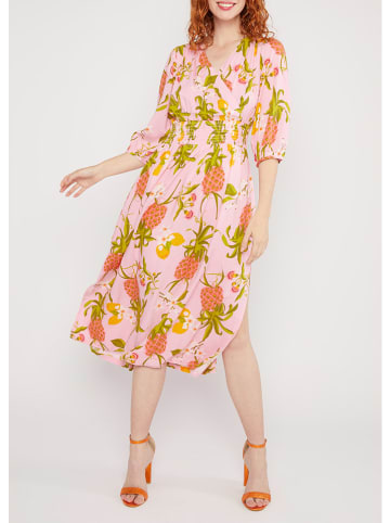 Blutsgeschwister Kleid "Springtime Melodydancing fruits" in Rosa