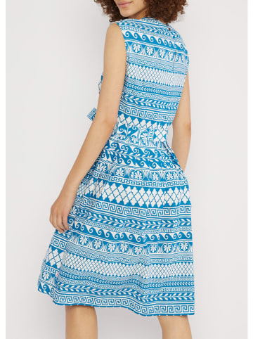 Blutsgeschwister Kleid "Mykonos Wedding Daymyth of mykonos" in Blau/ Weiß