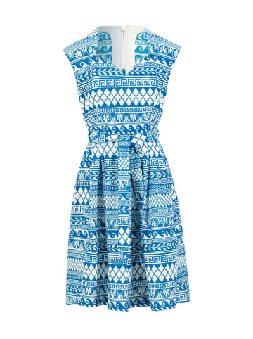 Blutsgeschwister Kleid "Mykonos Wedding Daymyth of mykonos" in Blau/ Weiß