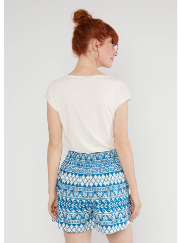 Blutsgeschwister Short "Summercamp Scoutmyth of mykonos" blauw/wit