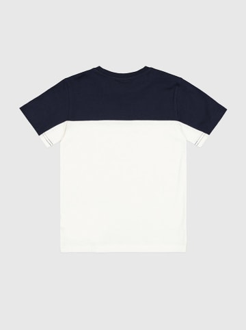 Champion Shirt crème/donkerblauw