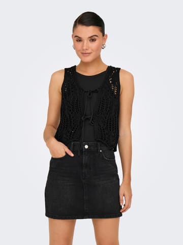 ONLY Gebreide gilet zwart