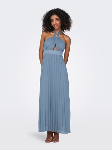 ONLY Plisseekleid in Hellblau