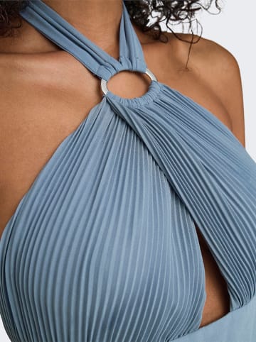 ONLY Plisseekleid in Hellblau