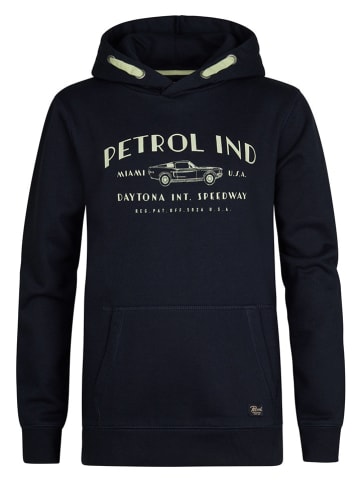 Petrol Hoodie donkerblauw